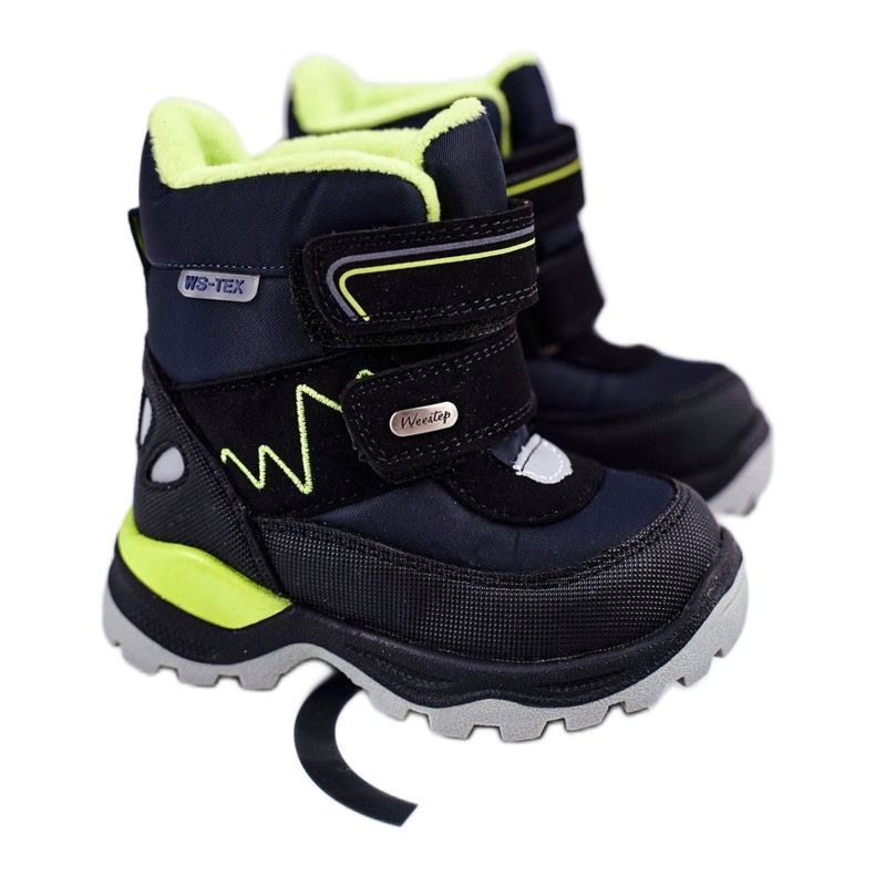 WEESTEP Kinder-Schneestiefel mit Wolle gewärmt Marineblau Booom 1