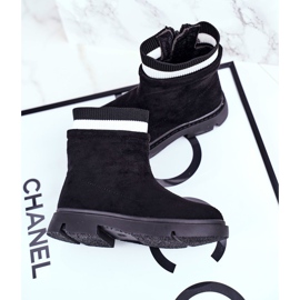 Apawwa Warme Stiefeletten für Kinder Pinko schwarz 2