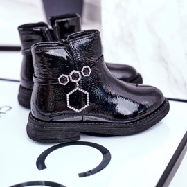 Apawwa Kinderstiefel Lackiert Schwarz Fami ['schwarz'] 1