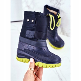 Apawwa Kinder-Schneestiefel mit Fell gewärmt Marineblau Heißer Winter 2