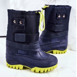 Apawwa Kinder-Schneestiefel mit Fell gewärmt Marineblau Heißer Winter 1