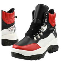 Rote Neamelira bunte Sneakers schwarz 1