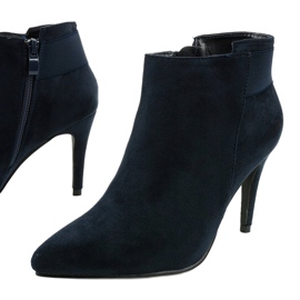 Marineblaue Stiefeletten mit Adresea-Gummi 1