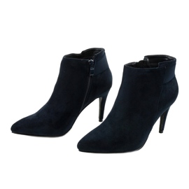 Marineblaue Stiefeletten mit Adresea-Gummi 2