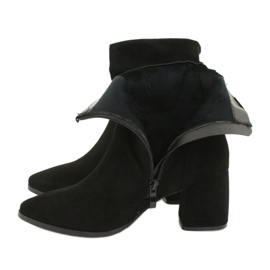 M.Daszyński Schwarze Wildlederstiefel MR2025-10 4