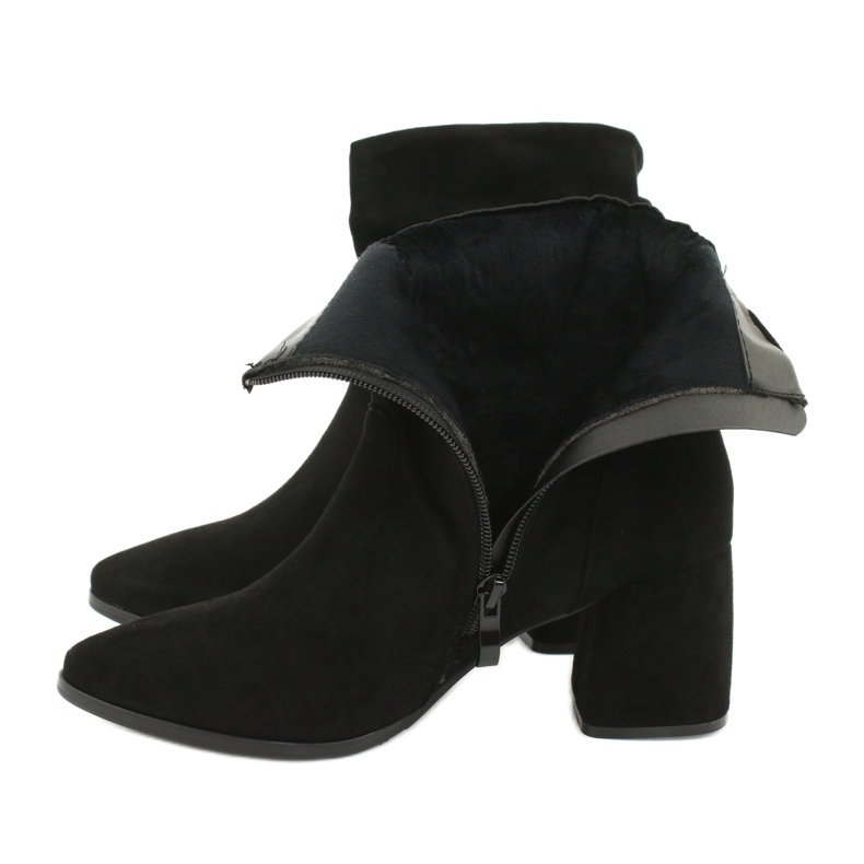 M.Daszyński Schwarze Wildlederstiefel MR2025-10 4