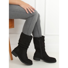 Schwarze Damen Kurzstiefel CH1908 Schwarz 3