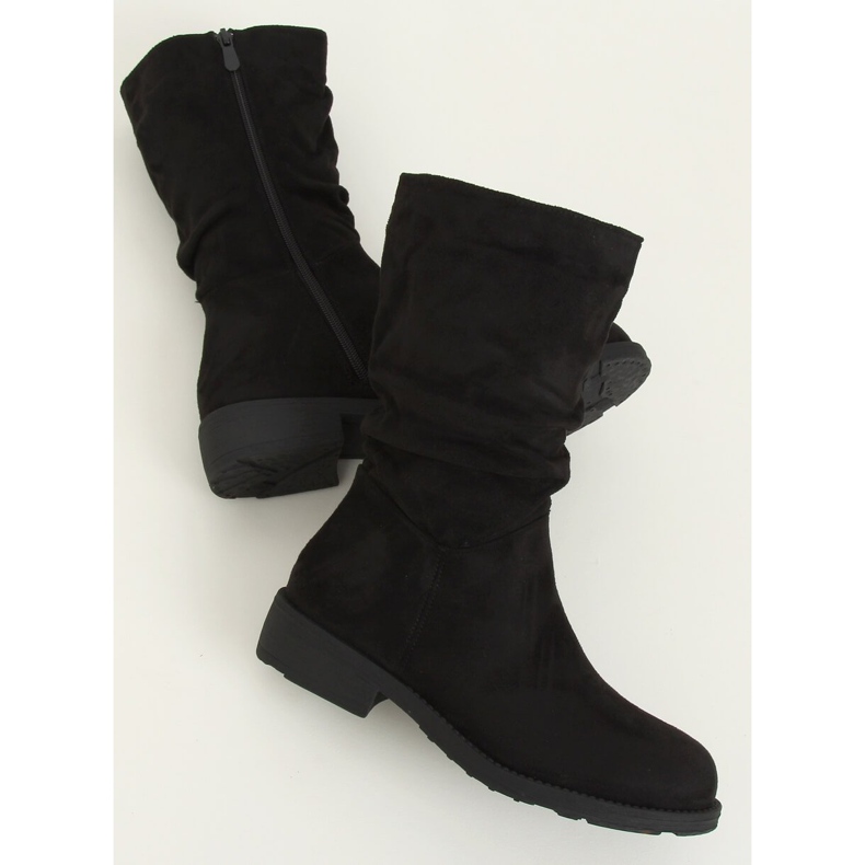 Schwarze Damen Kurzstiefel CH1908 Schwarz 2