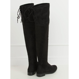 Schwarze Overknee-Stiefel MR-1 Schwarz 1