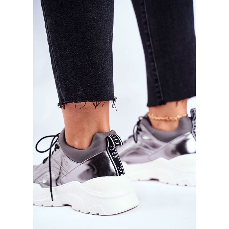 Damen Sneakers Goe Leather Pewter GG2N3040 schwarz 2