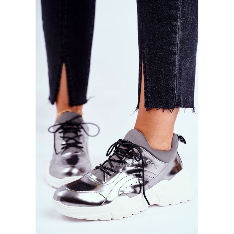 Damen Sneakers Goe Leather Pewter GG2N3040 schwarz 1