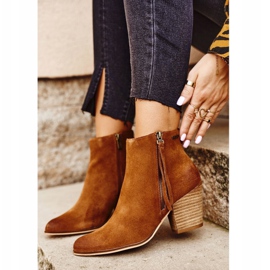 Damen Stiefel mit hohem Absatz Big Star Camel GG274364 braun mehrfarbig 1