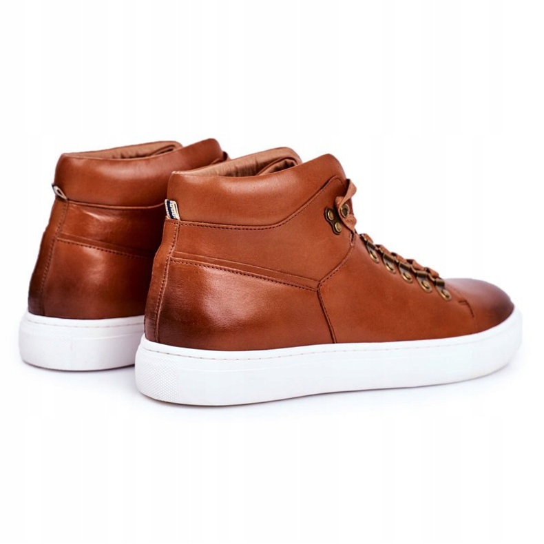 Herren Leder Sneakers GOE Braun GG1N3011 2