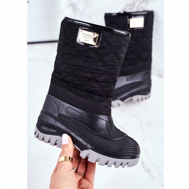 Apawwa Kinder-Schneestiefel mit Fellisolierung Schwarz Mussi 2