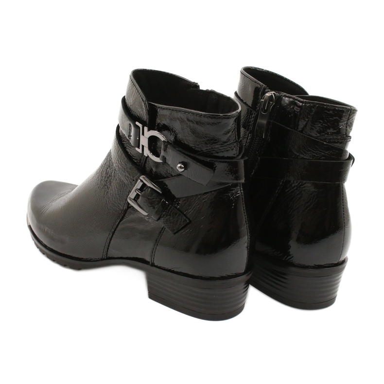 Caprice Damen Stiefel Lackiert 25309-25 schwarz 4