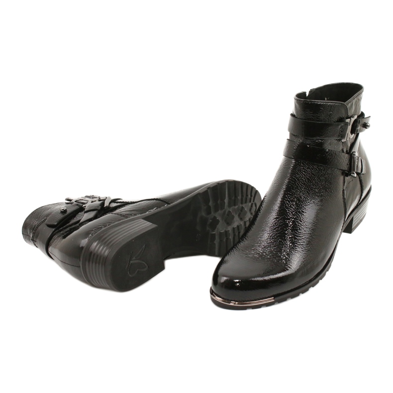 Caprice Damen Stiefel Lackiert 25309-25 schwarz 3