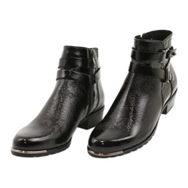 Caprice Damen Stiefel Lackiert 25309-25 schwarz 2