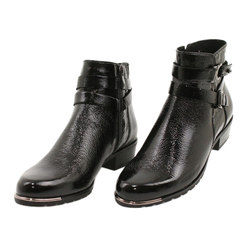 Caprice Damen Stiefel Lackiert 25309-25 schwarz 2