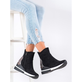 VINCEZA Keilstiefel schwarz 2