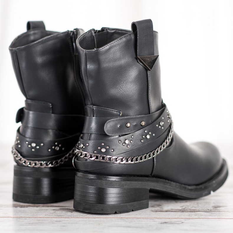 Seastar Modische Rockstiefel schwarz 1