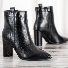 Seastar Stylische Stiefel mit Muster schwarz 2