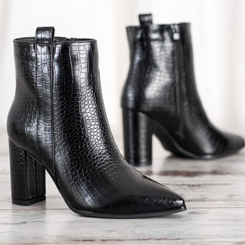 Seastar Stylische Stiefel mit Muster schwarz 2