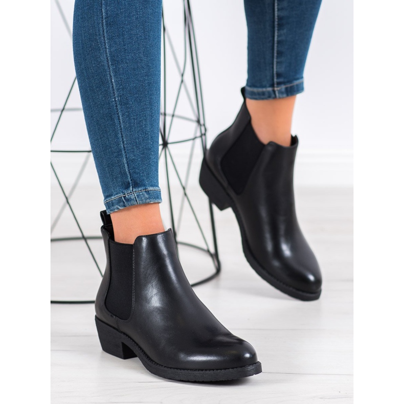 Sergio Leone Schwarze Slip-On-Stiefel 2