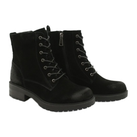 American Club Amerikanische schwarze Wildlederstiefel 5