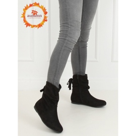 Schwarze Damen Saszka Stiefel DH26 Black 1