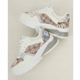 Weiß NB332 Weiße Sportschuhe mehrfarbig 1