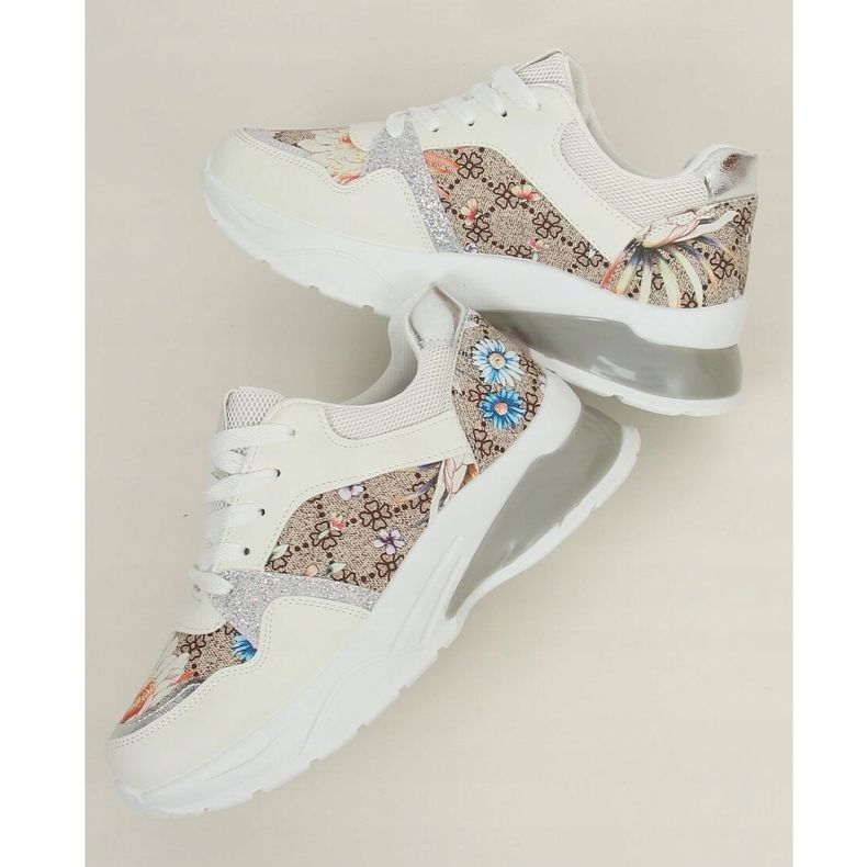 Weiß NB332 Weiße Sportschuhe mehrfarbig 1