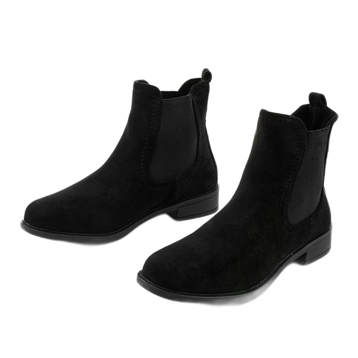 Schwarze Slip-On Stiefel von Aveley 2