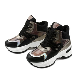 Schwarze Slip-On-Sneakers von Gianna mehrfarbig 2