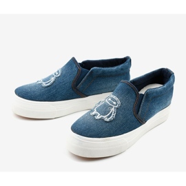 Cherilena Sneakers Jeans marineblau blau 2