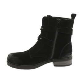 American Club Amerikanische schwarze Wildleder Stiefeletten 1