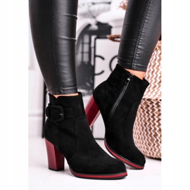 Damen Stiefel auf High Heel Sergio Leone Schwarz BT533 1