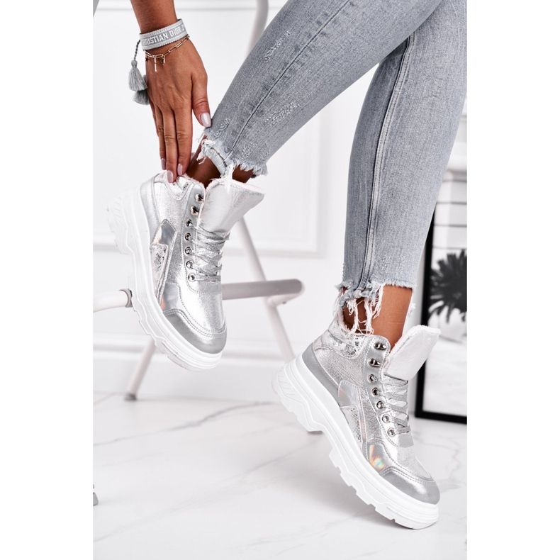 PS1 Damen Sportschuhe Warmed Silver Davan silber- 1