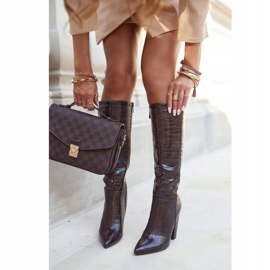 SEA Damenstiefel mit Absatz Warmes Braun Belvim 1