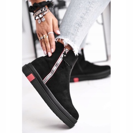 PS1 Damenstiefel, Zwei Schieber, Schwarz Come Back 2