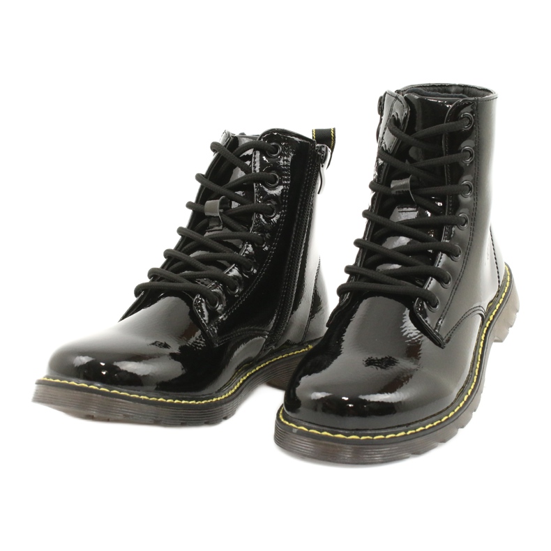 Schwarze Lackstiefel Evento 20DZ23-3216 Marita 4