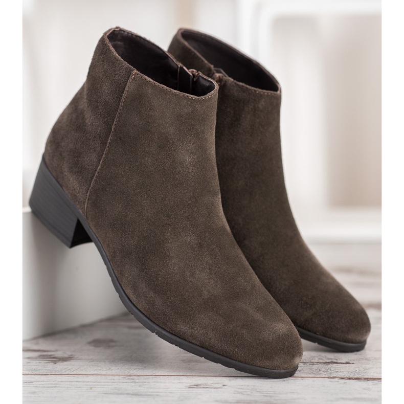 Filippo Klassische Lederstiefel khaki 2