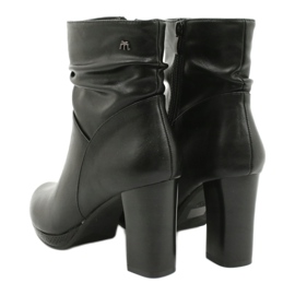 M.Daszyński Schwarze Stiefel auf dem Posten von Daszyński AF125-7 3