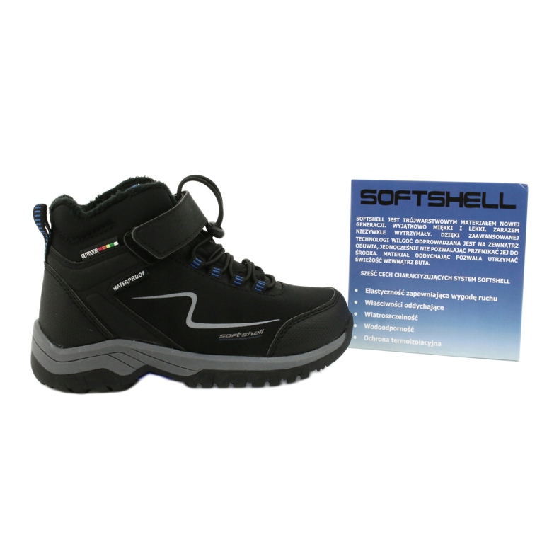 Softshell-Sportstiefel mit American Club HL38/20 Membran schwarz blau 5