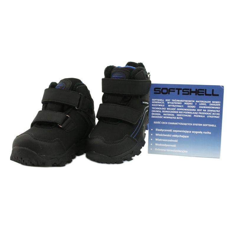 American Club Softshellstiefel mit Membran schwarz blau 4