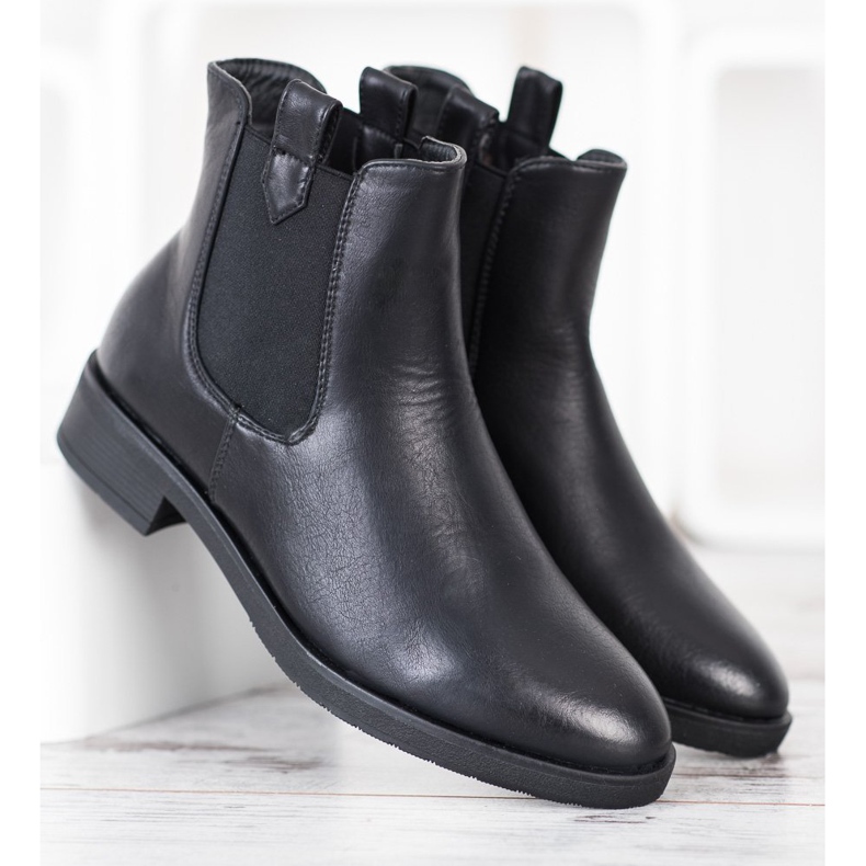 Kylie Warme Chelsea-Boots schwarz 2