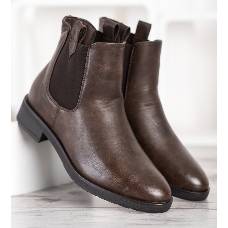 Kylie Warme Chelsea-Boots braun mehrfarbig 1