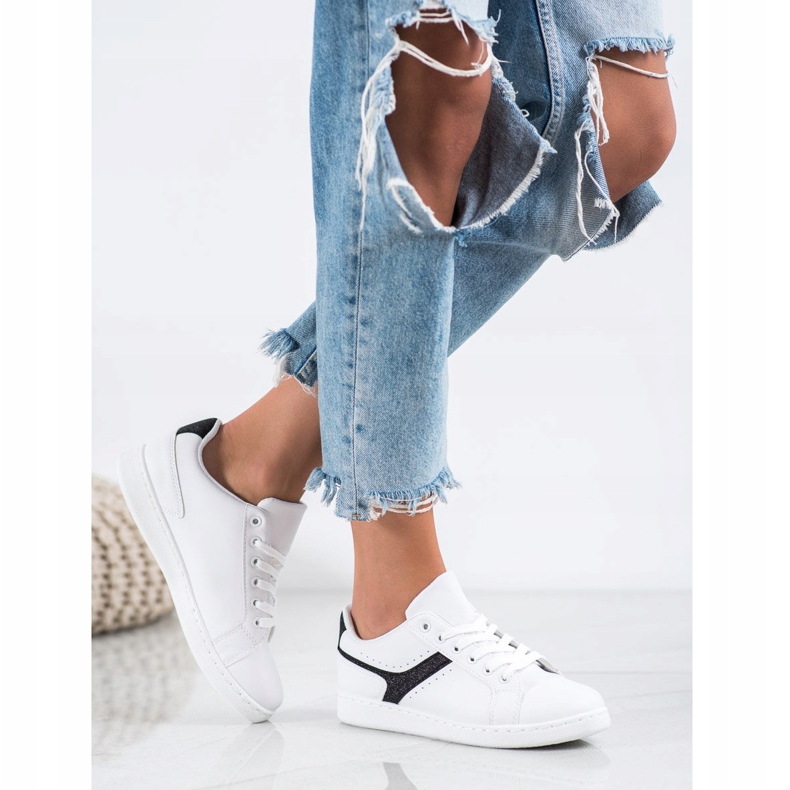 SHELOVET Modische Sportschuhe weiß 1