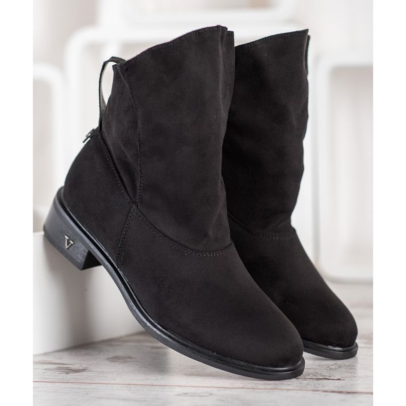 VINCEZA Slip-On Stiefel schwarz 2