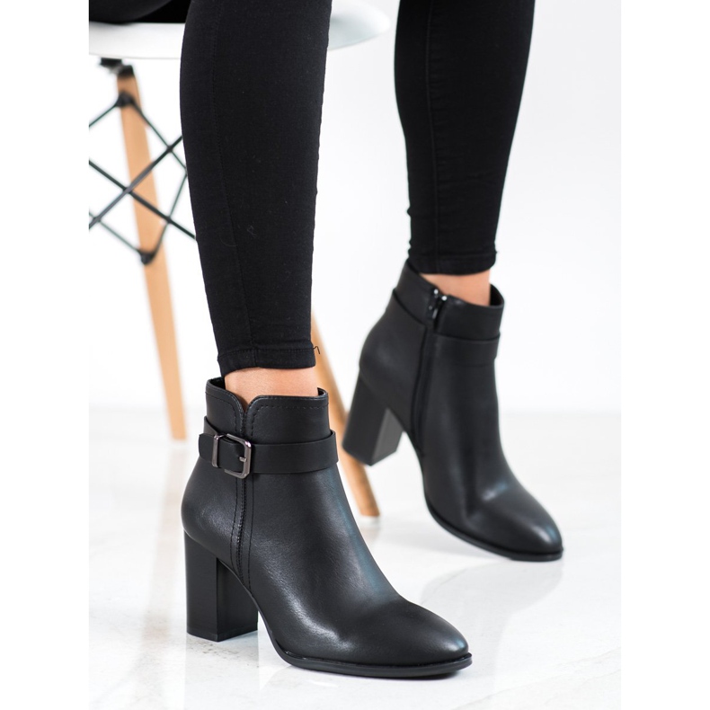 Sergio Leone Klassische Stiefel mit hohen Absätzen schwarz 2