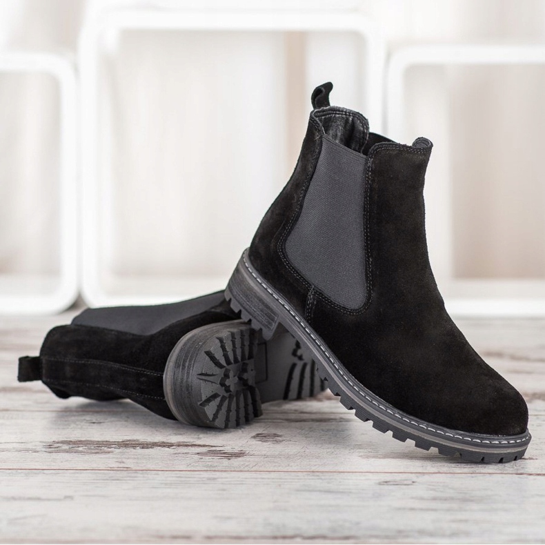 Filippo Chelsea-Stiefel aus Leder schwarz 2